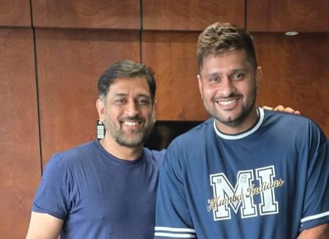 MS Dhoni Shares Precious Playtime with Saurabh Tiwary’s Son